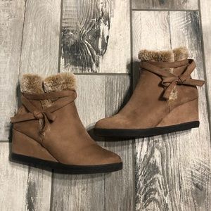 Wedge booties